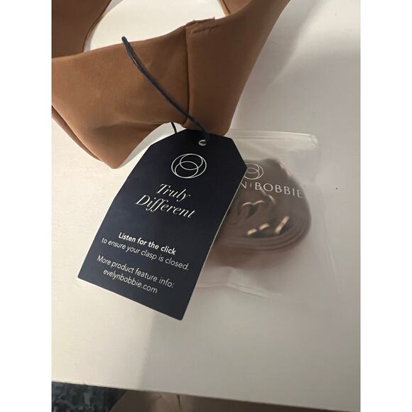 NWT Evelyn & Bobbie Women's Everyday Bustier Strapless Bra Brown 08.08.078 (32G) - Picture 4 of 10